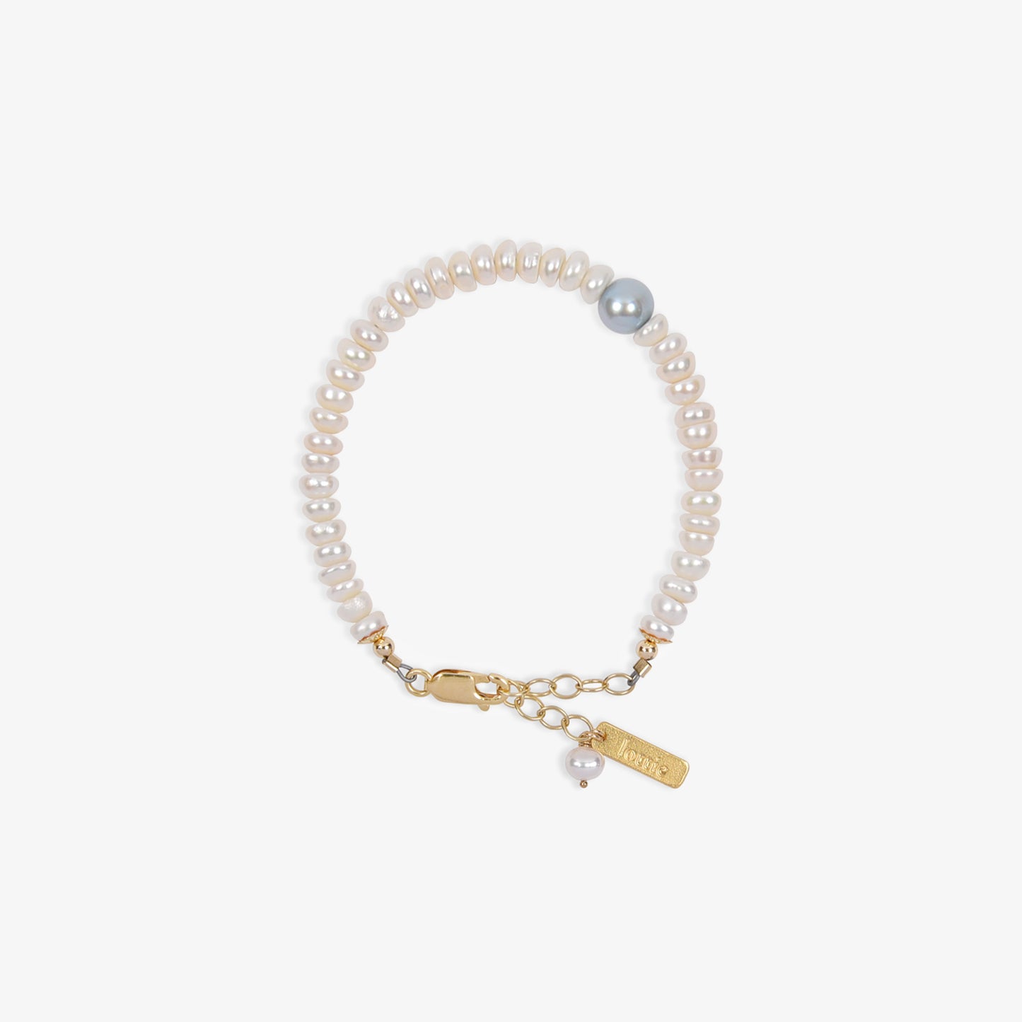 lottie something blue bracelet, bridal style, white pearl bracelet with blue, bride, wedding bracelet