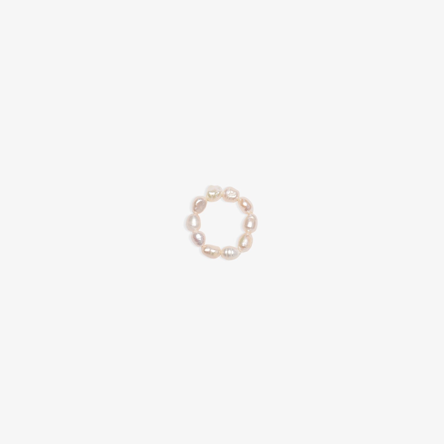 rice pearl stretchy ring
