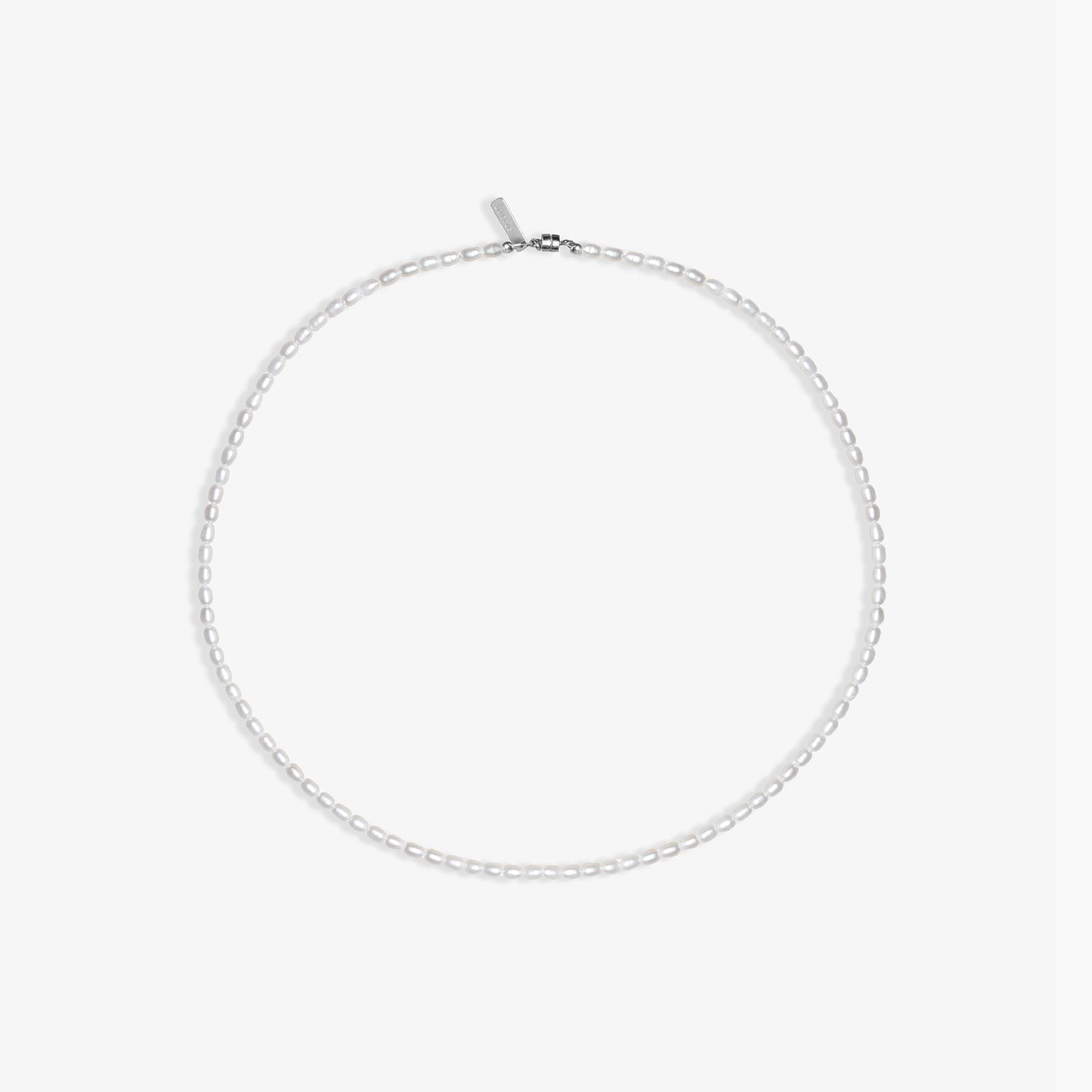 classic rice pearl necklace