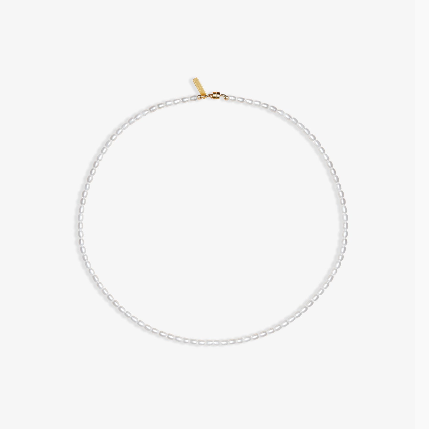 classic rice pearl necklace