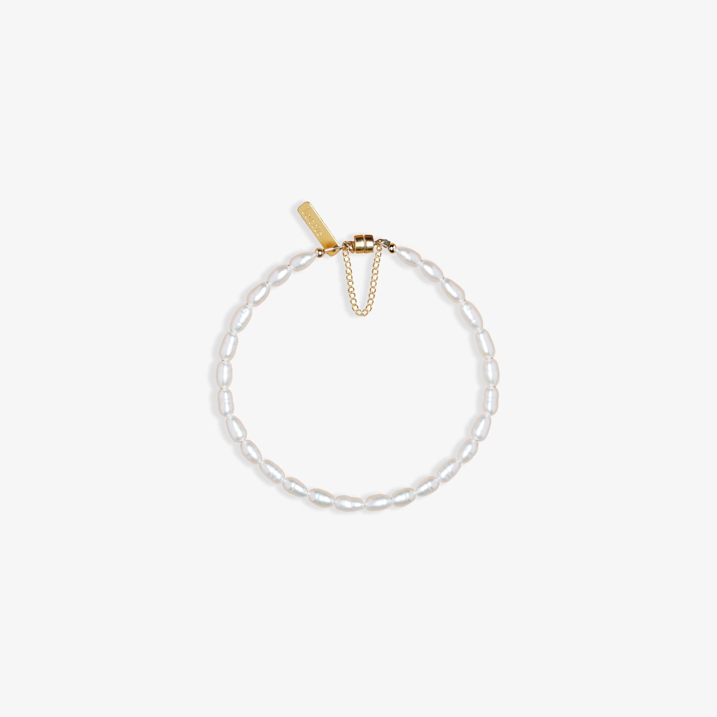 classic rice pearl bracelet