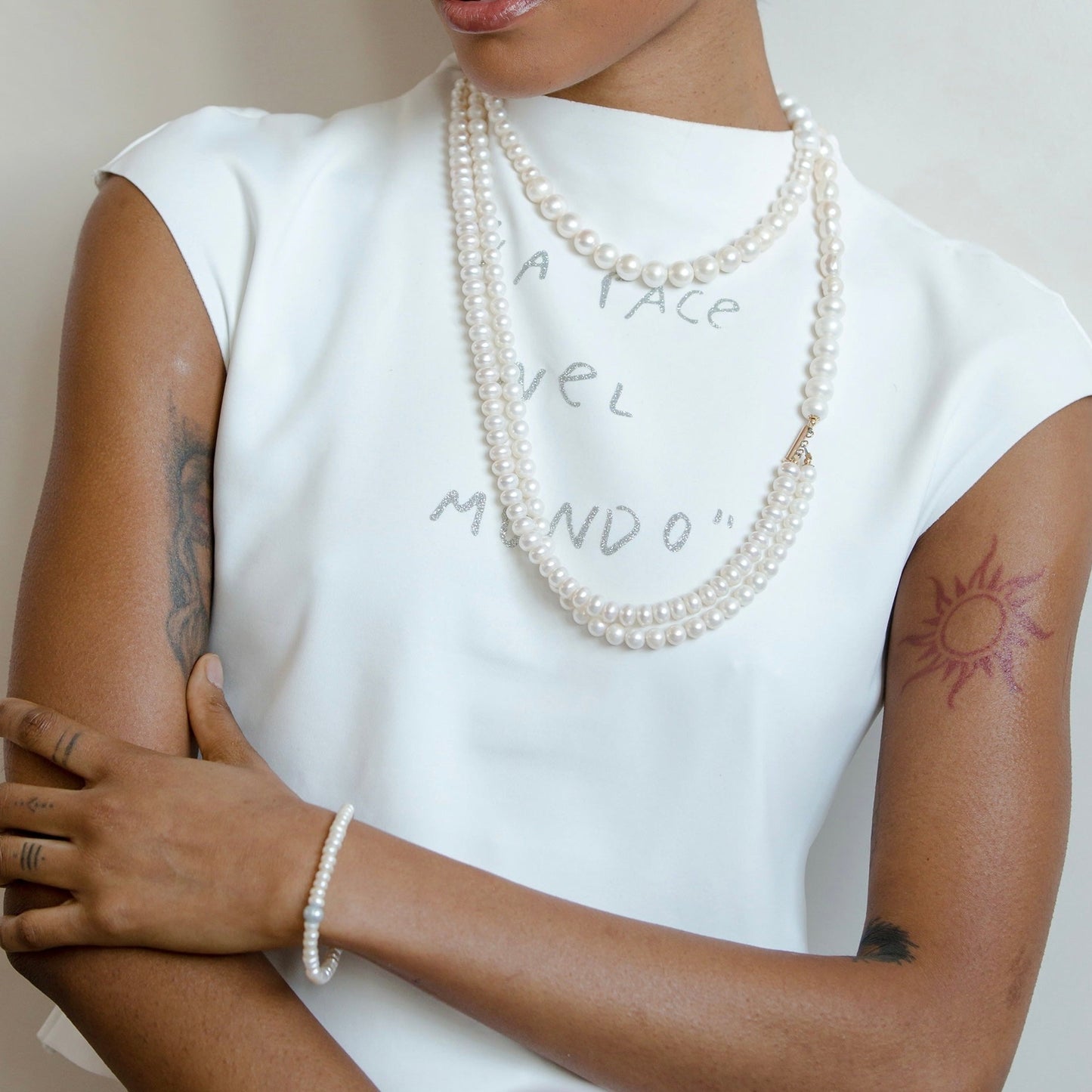 three strand pearl necklace, Jackie O necklace, classic style, occasion necklace, statement necklace, white pearl necklace