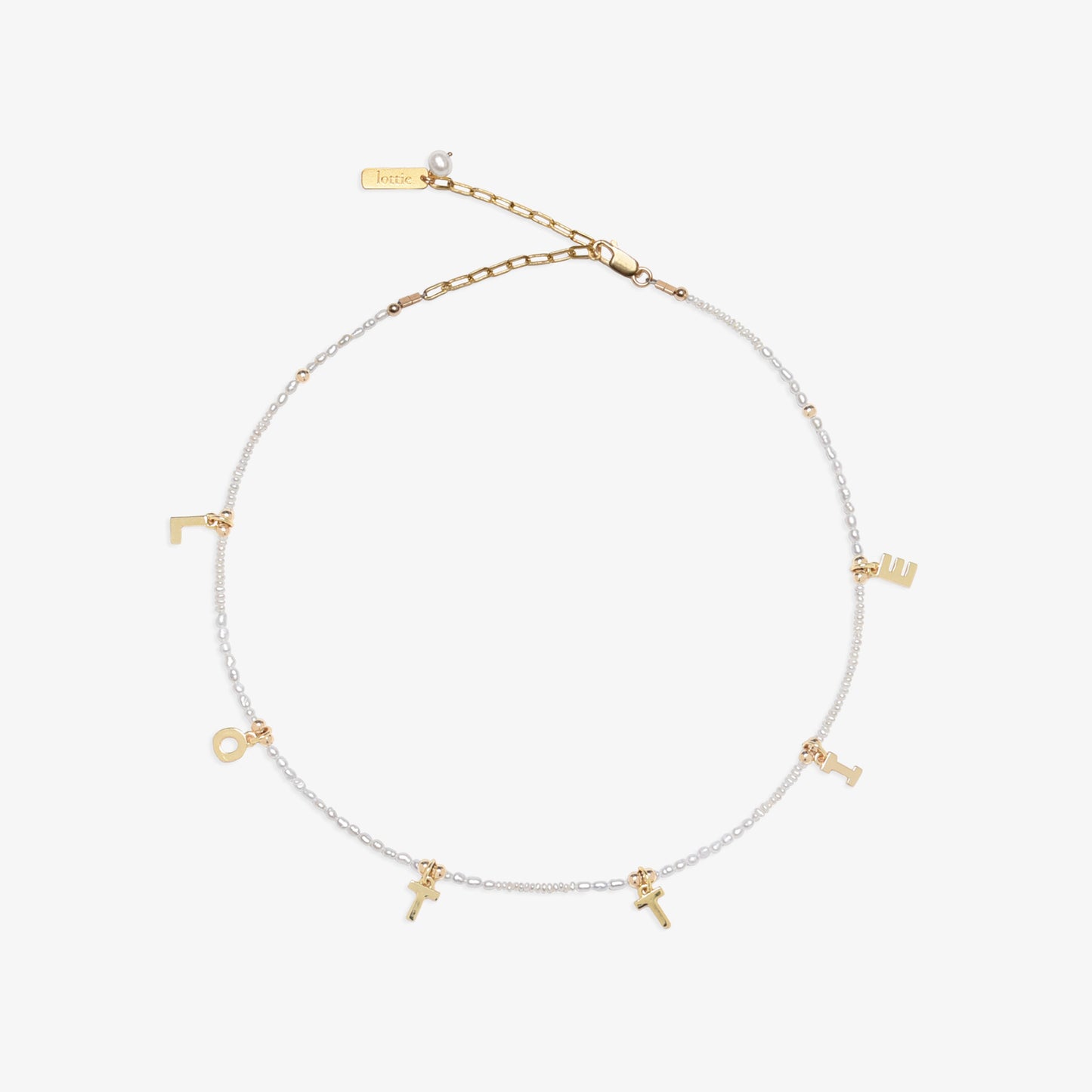 lottie letter necklace - customizable