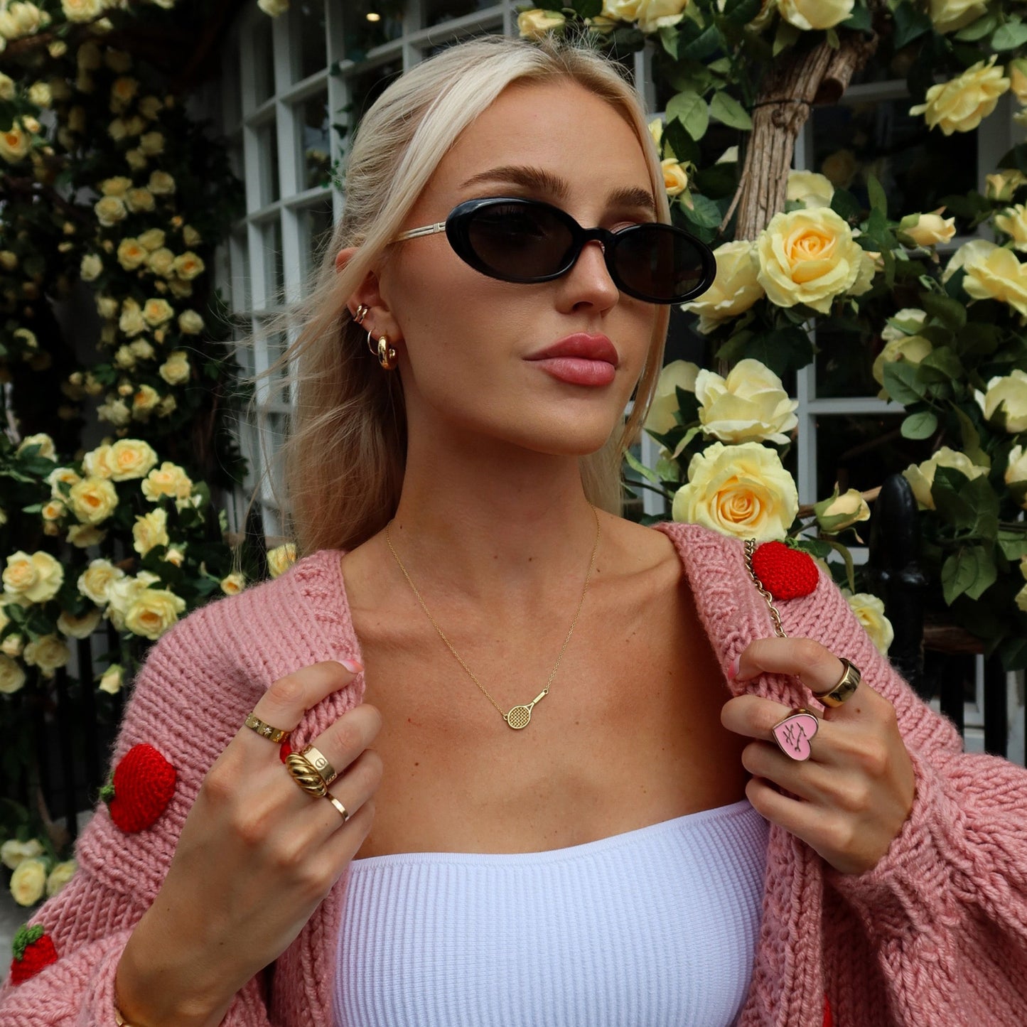 lottie nyc 'tennis necklace'