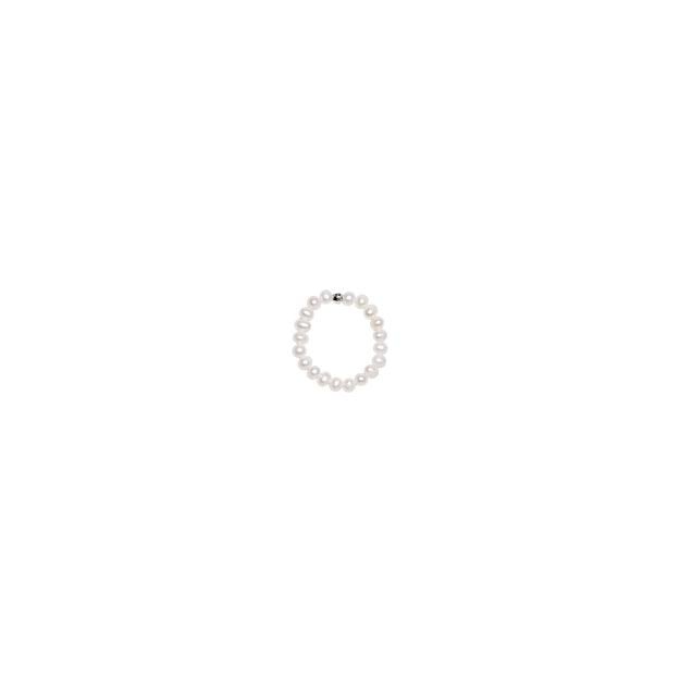 rice pearl stretchy ring
