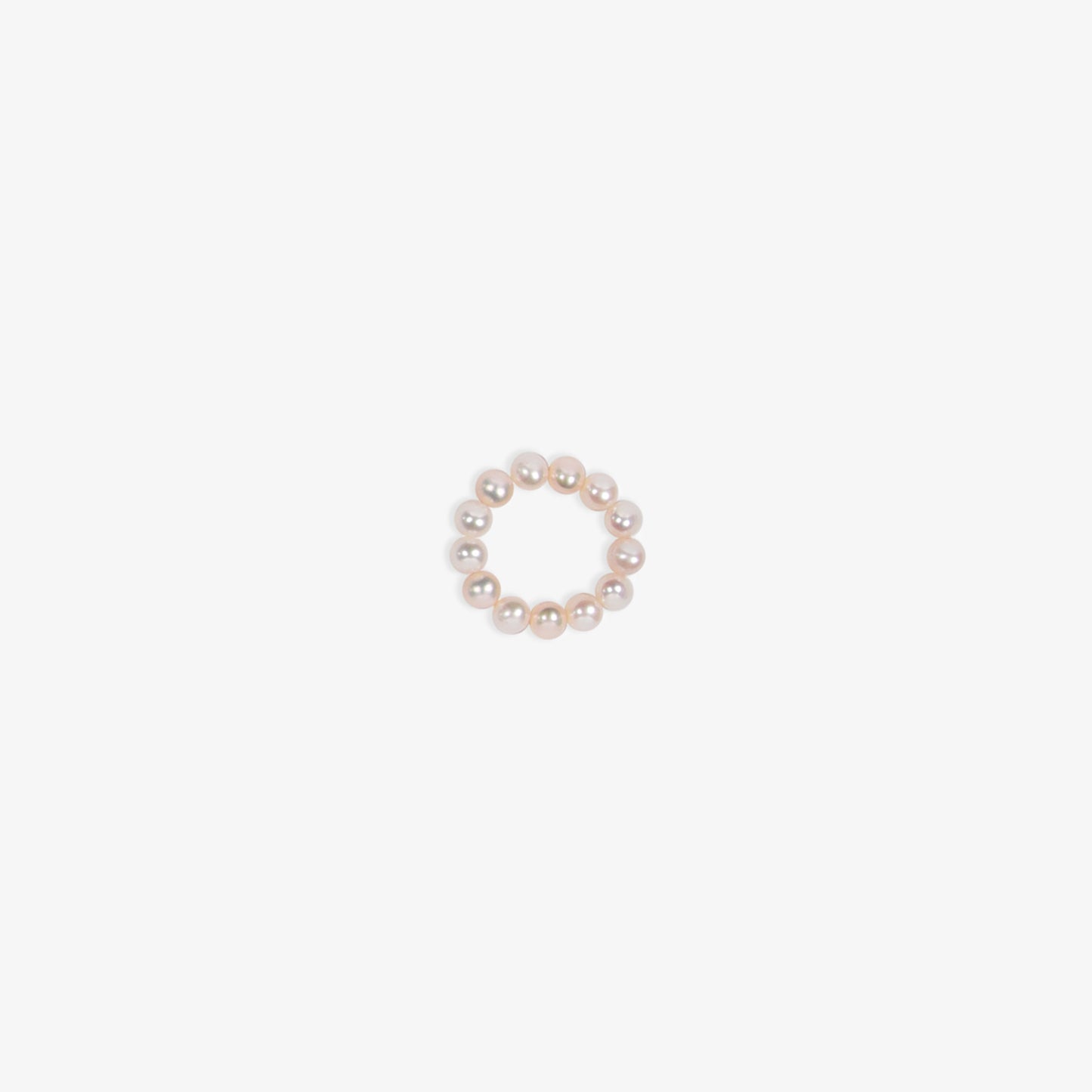 rice pearl stretchy ring