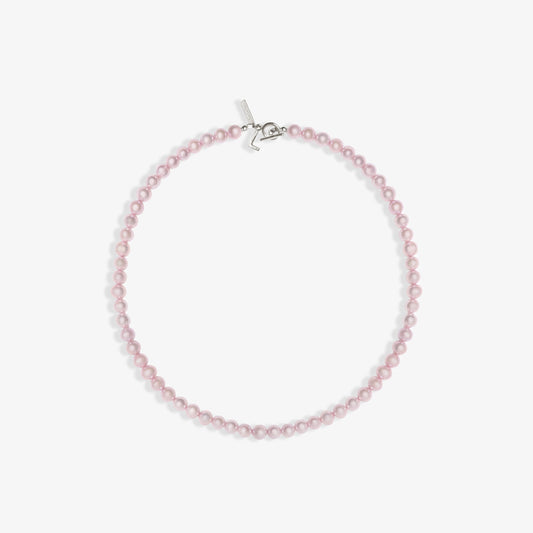 ballerina pink pearl necklace