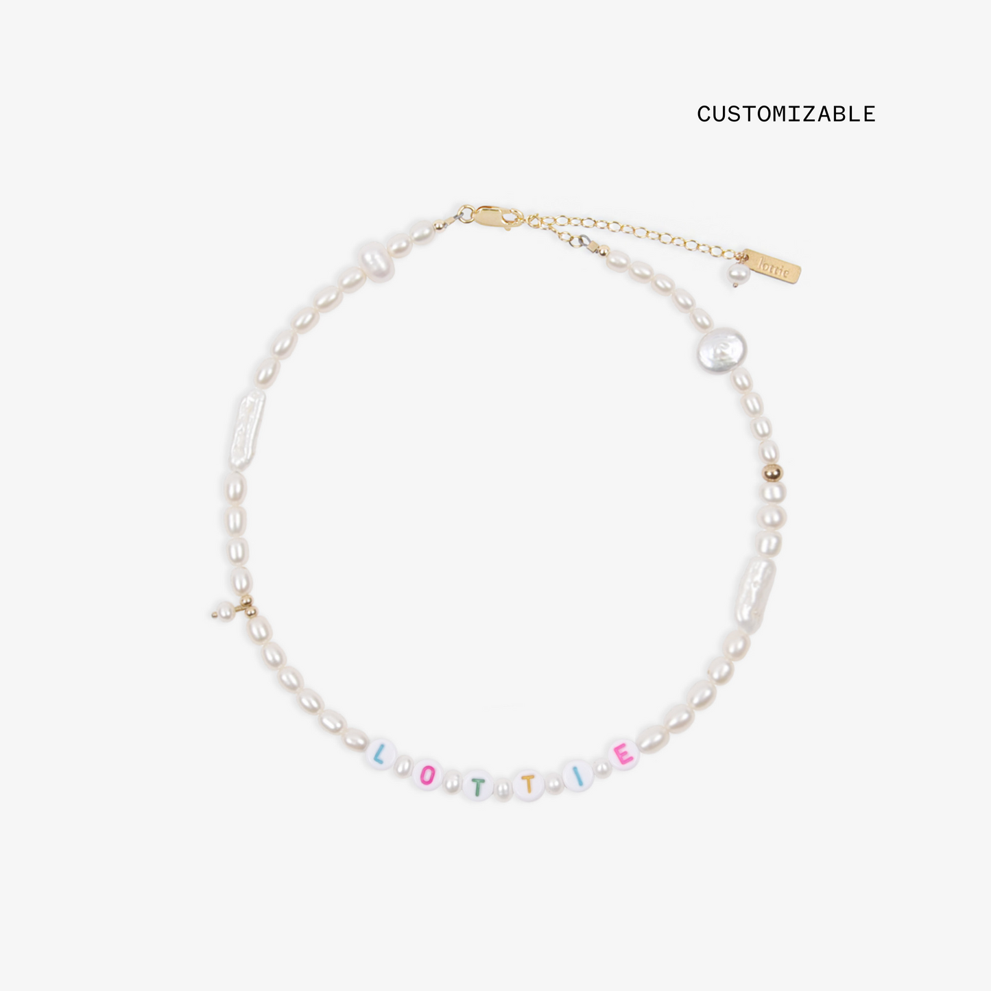 Gigi pearl necklace - customizable