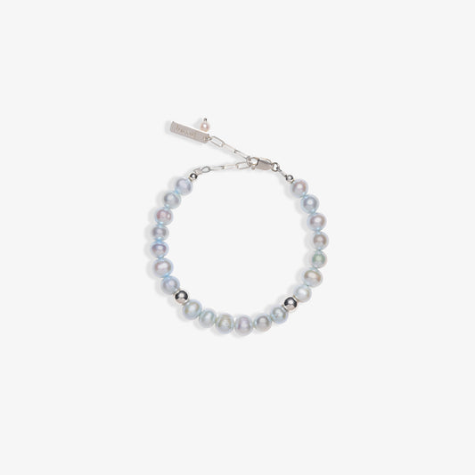 ice blue pearl bracelet