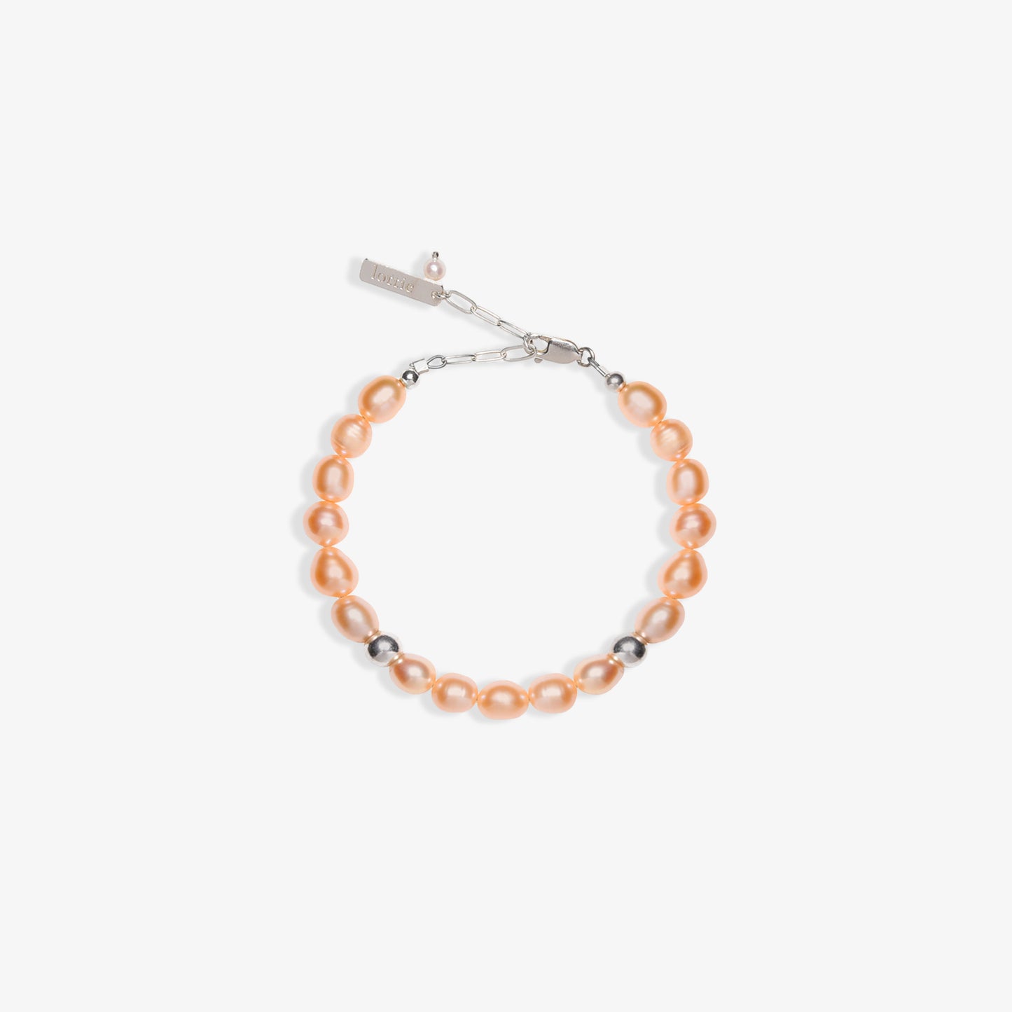 peach pearl bracelet