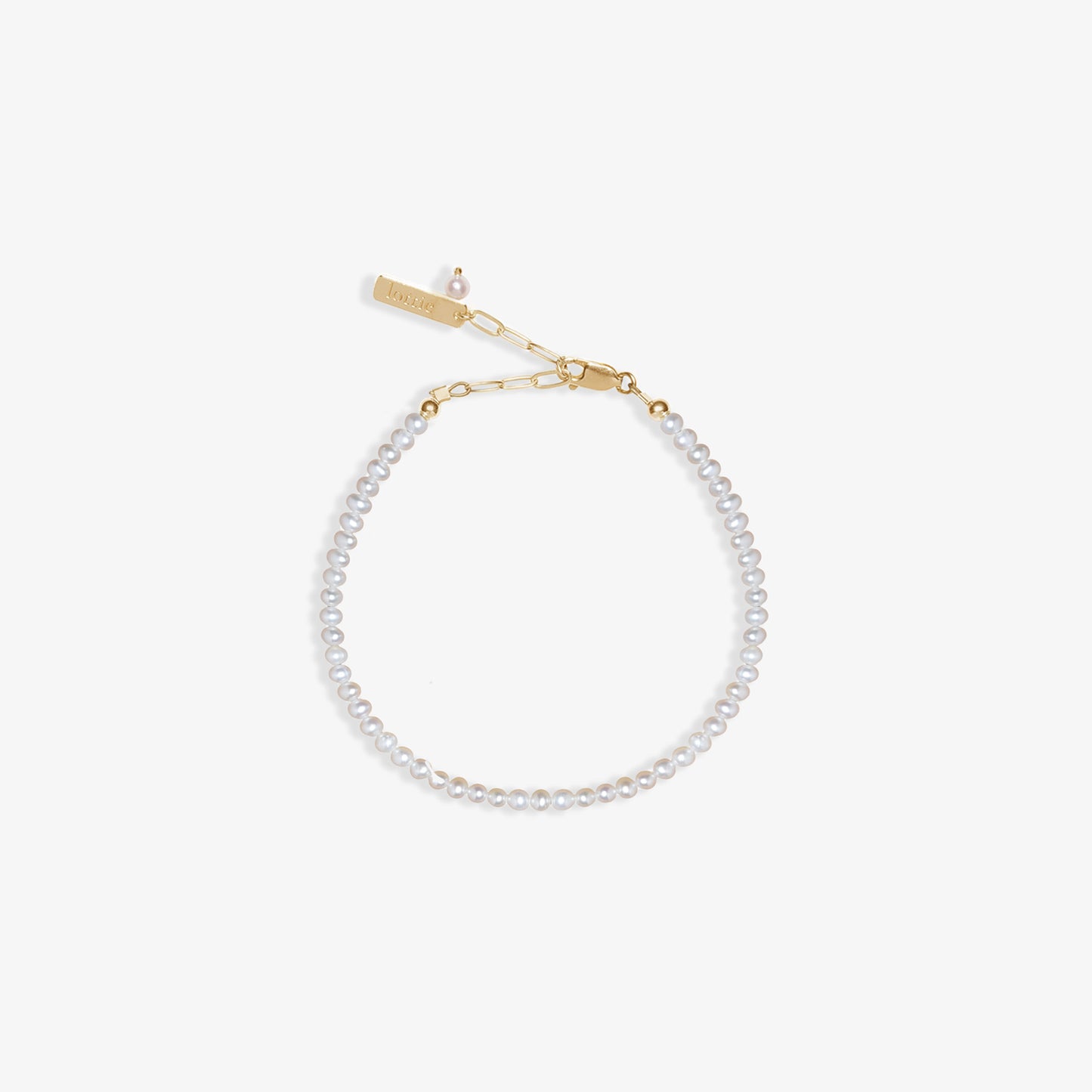 classic potato pearl anklet