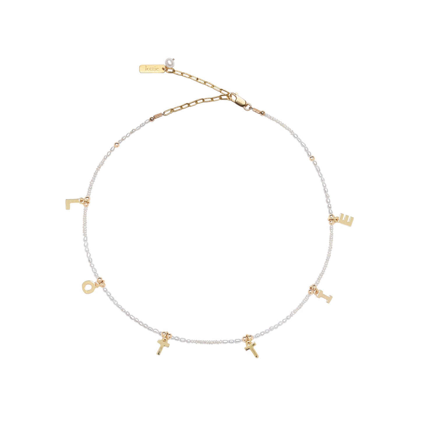 lottie letter necklace - customizable