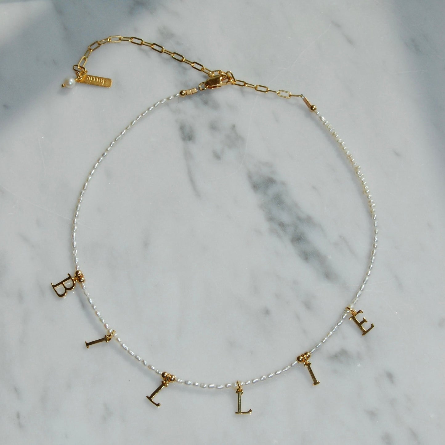 lottie letter necklace - customizable